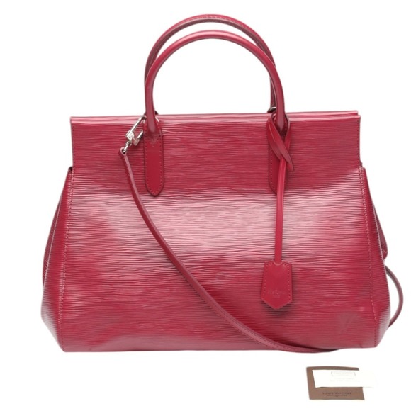 LOUIS VUITTON Red Leather Shoulder Bag - Picture 1 of 16